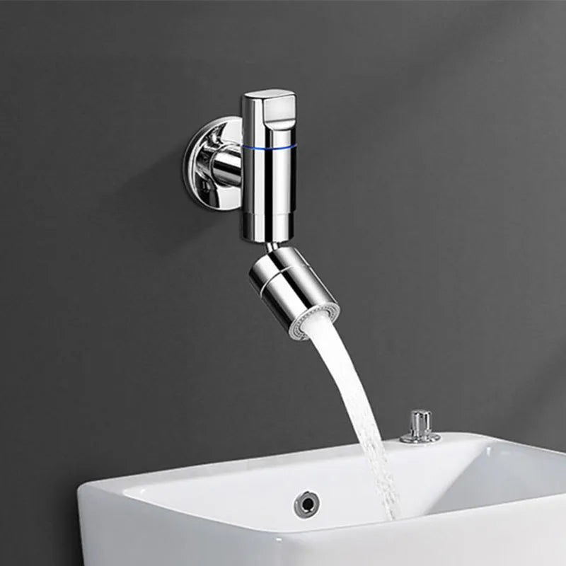 Stainless Steel Single Cold Faucet G1/2 In-wall Cleaning Room Mop Pool Faucet Bathroom Cleaning Faucet Mini Space Saving