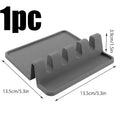 Silicone Tableware Drying Kitchen Utensil Spoon Rest Holders Fork Spatula Multifunctional Shelf Organizer Non-Slip Storage Pad
