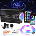 12W Home Car Roof Star Light 500/1000Pcs Fiber Optic Headliner Kit Led Atmosphere Light with RGB Meteor Music APP Control