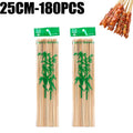 360/90x Food Sticks Bamboo Skewer Stick Disposable Wood for Home Kitchen Party Buffet Food Fruit Barbecue Tools Various Size