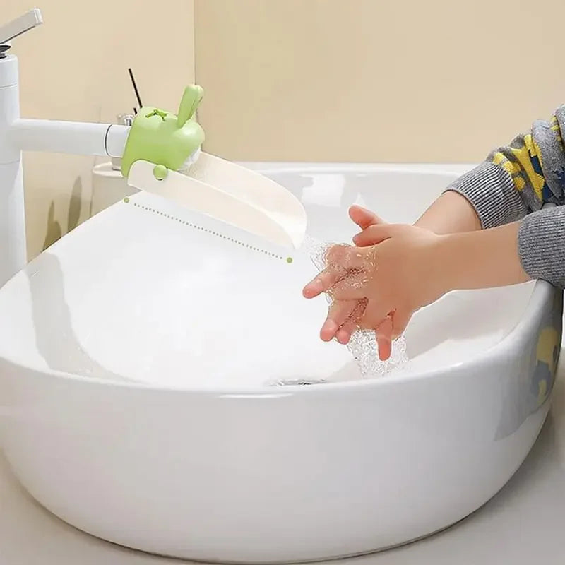 Cute Cartoon Faucet Extender Kids Rabbit U-shaped Widening Tap Extender Bathroom Kitchen Faucet Splash Guard Sinks