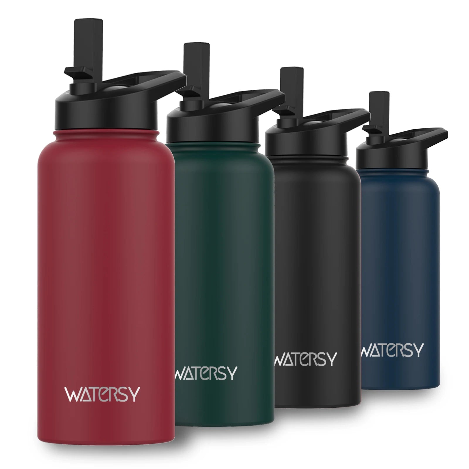 WATERSY 16oz/32oz Stainless Steel Thermos Bottle Large Capacity Tumbler Double Wall Vacuum Insulated Cup Office Home Thermal Mug