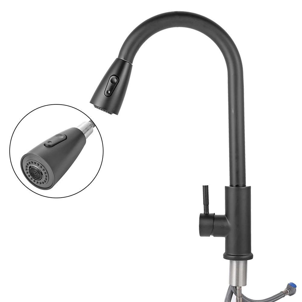 Faucet Sprayer Head Tap Black Faucet Head Home Household Kitchen Nozzle Durable