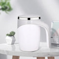 Rechargeable Portable Electric Stirring Cup Mug Automatic Magnetic Rotating Stainless Steel Coffee Mixer Home Drinking Tool