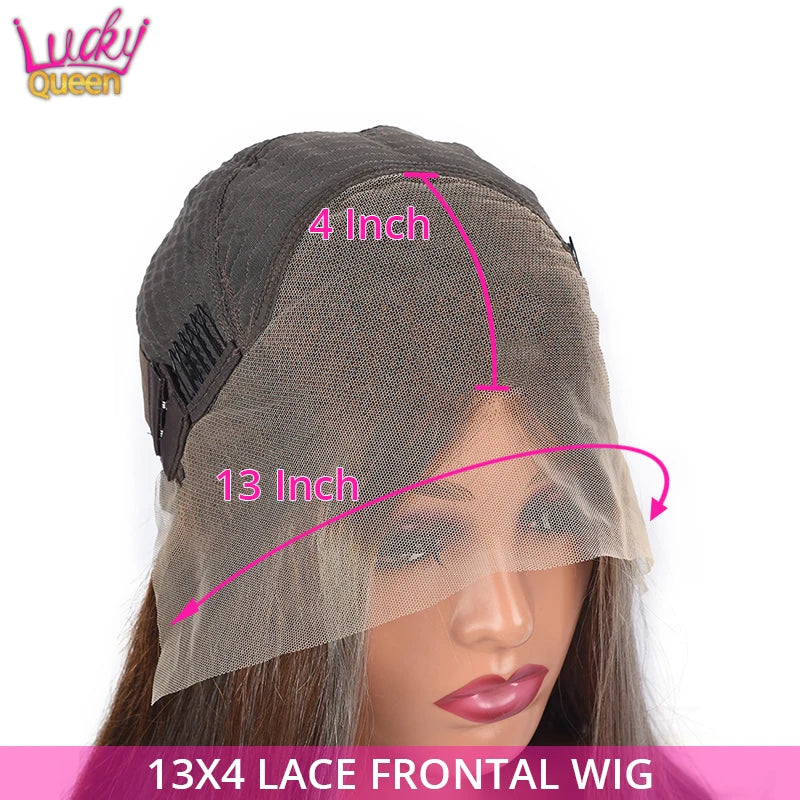 180 Density Ash Blonde Body Wave Human Hair Wigs with Baby Hair 13X6 Transparent Lace Front Wig Pre Plucked Pure for Women