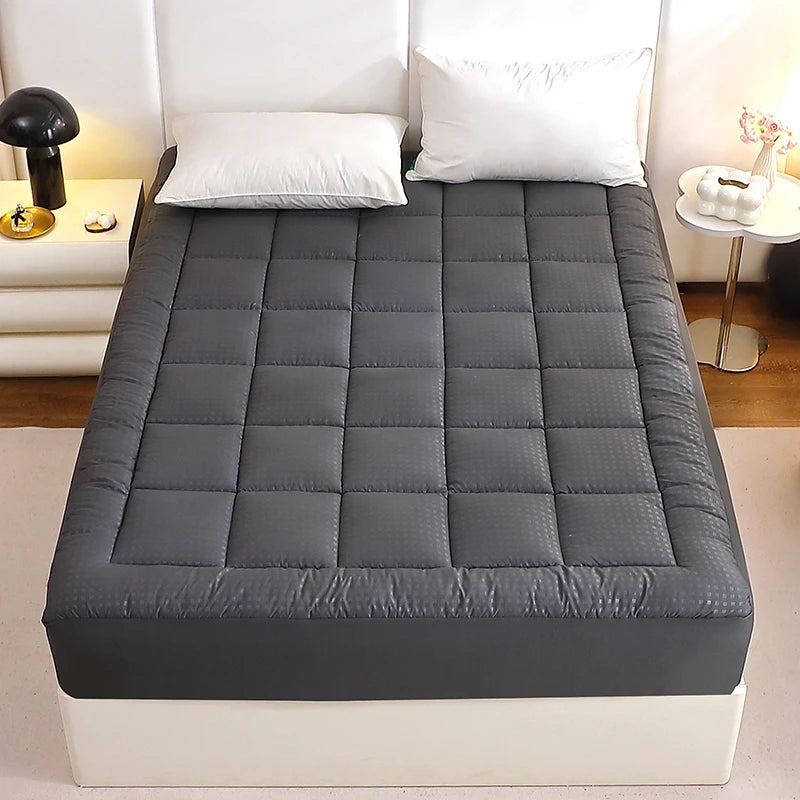 Twin Full Queen King Dark Grey White 360g Per Square Meter Filling Mattress Topper Mattress Protector Cover