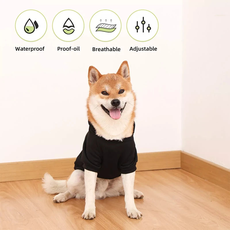Winter Dog Clothes Sport Hoodies Sweatshirts Warm Coat Clothing Autumn for Small Medium Large Dogs Big  Pets Puppy hooded sweats