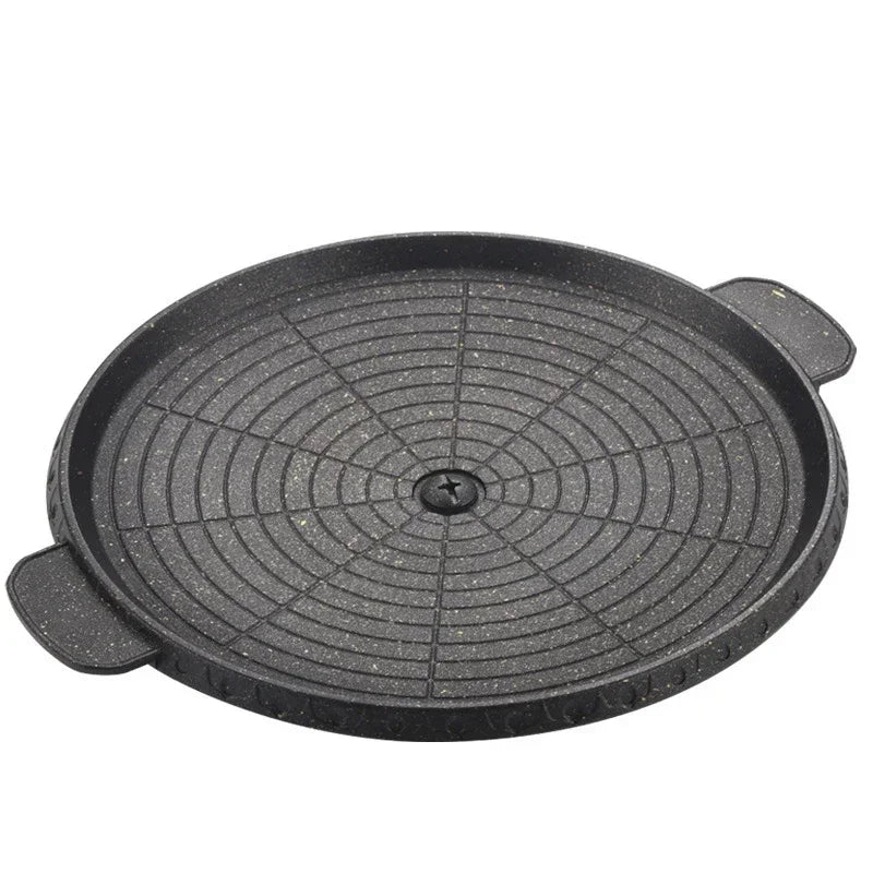 3 Shape 32cm Korean Maifan Stone Grill Pan Non-stick Portable Household Outdoor BBQ Plate Smokeless Aluminum Tray Hot New