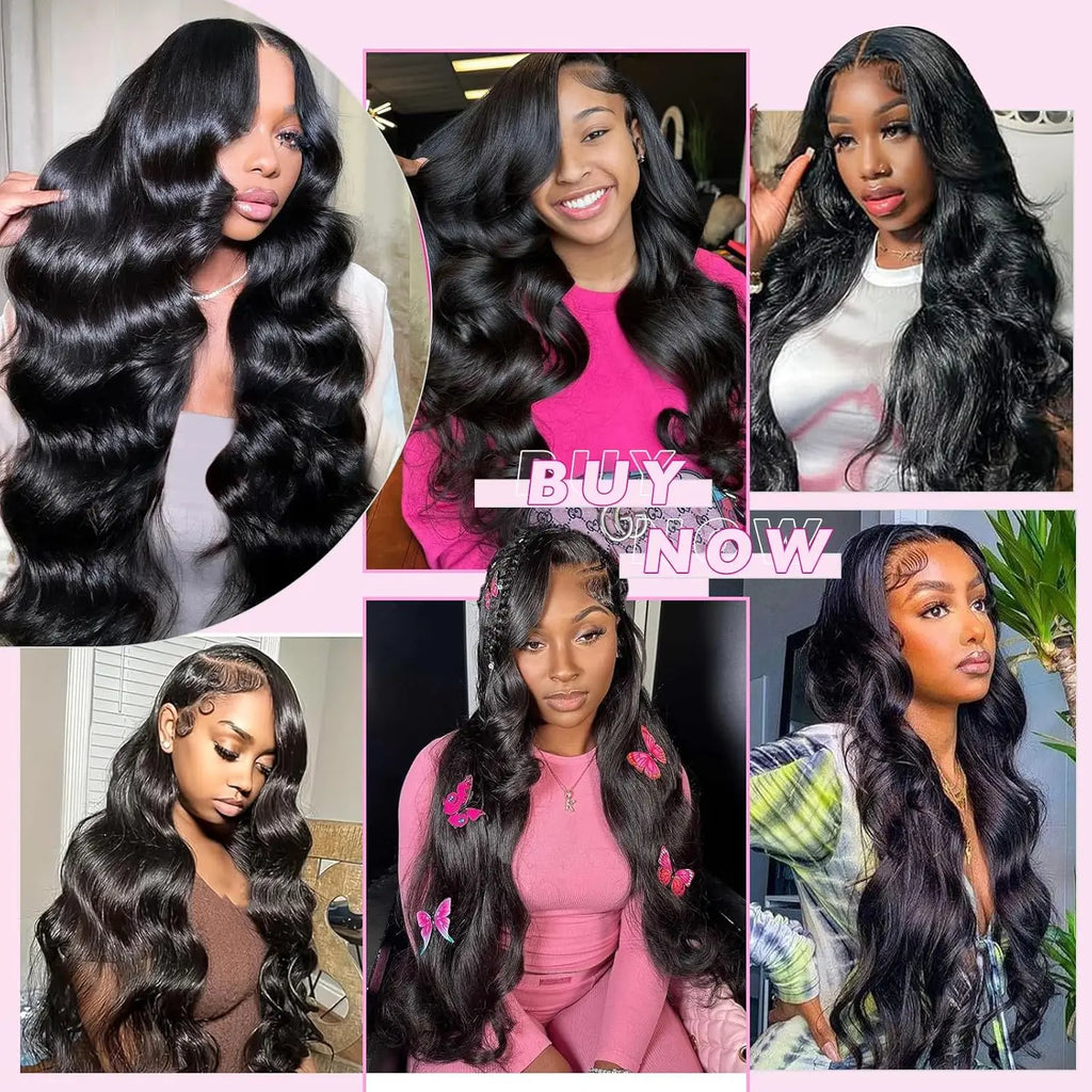 250% Remy 40 42 Inch Body Wave Lace Front Wig 13x6 Brazilian Black Wet And Wavy Hd Lace Frontal Human Hair Wigs 100% Pre Plucked