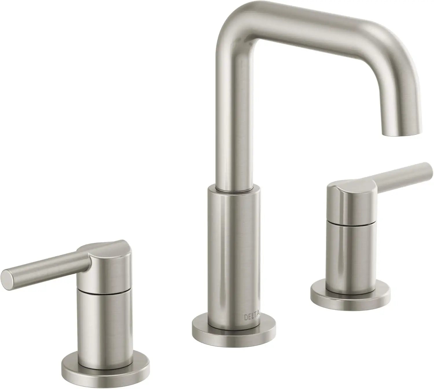 Brushed Nickel 3-Hole Widespread Bathroom Sink Faucet with Push-Pop Drain, Easy DIY Installation