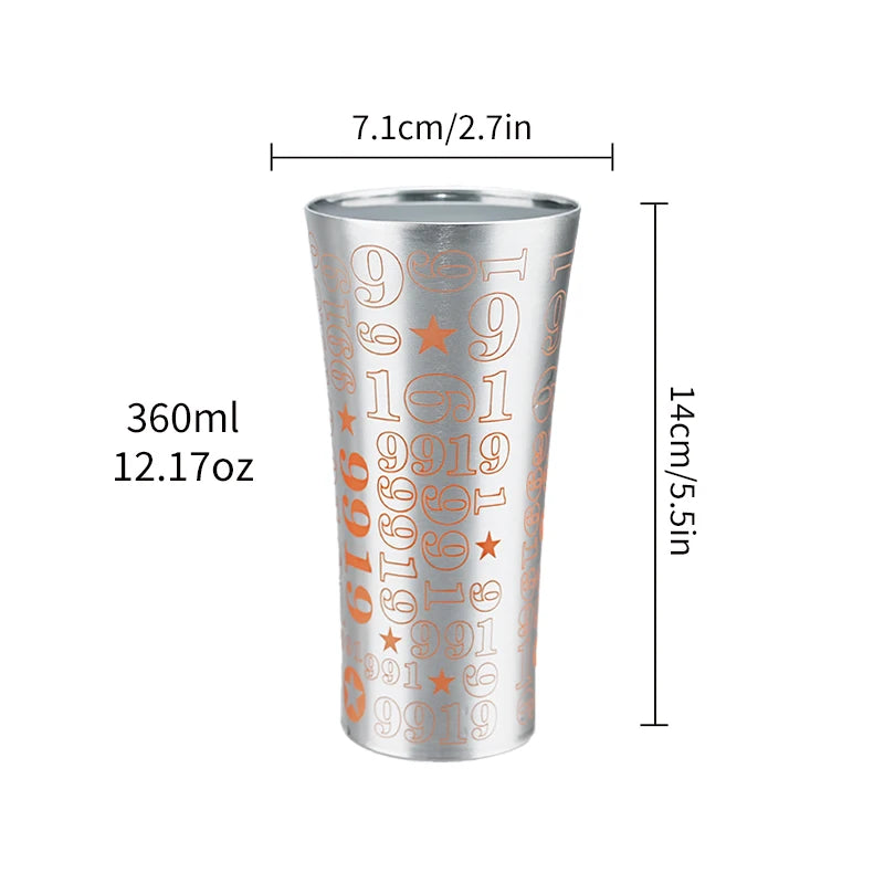 Color Changing Aluminum Cup Anti-fall Aluminum Beer Aluminum Cup Metal Cola Cold Drink Cold Drink Milk Juice Cup Water Bottle