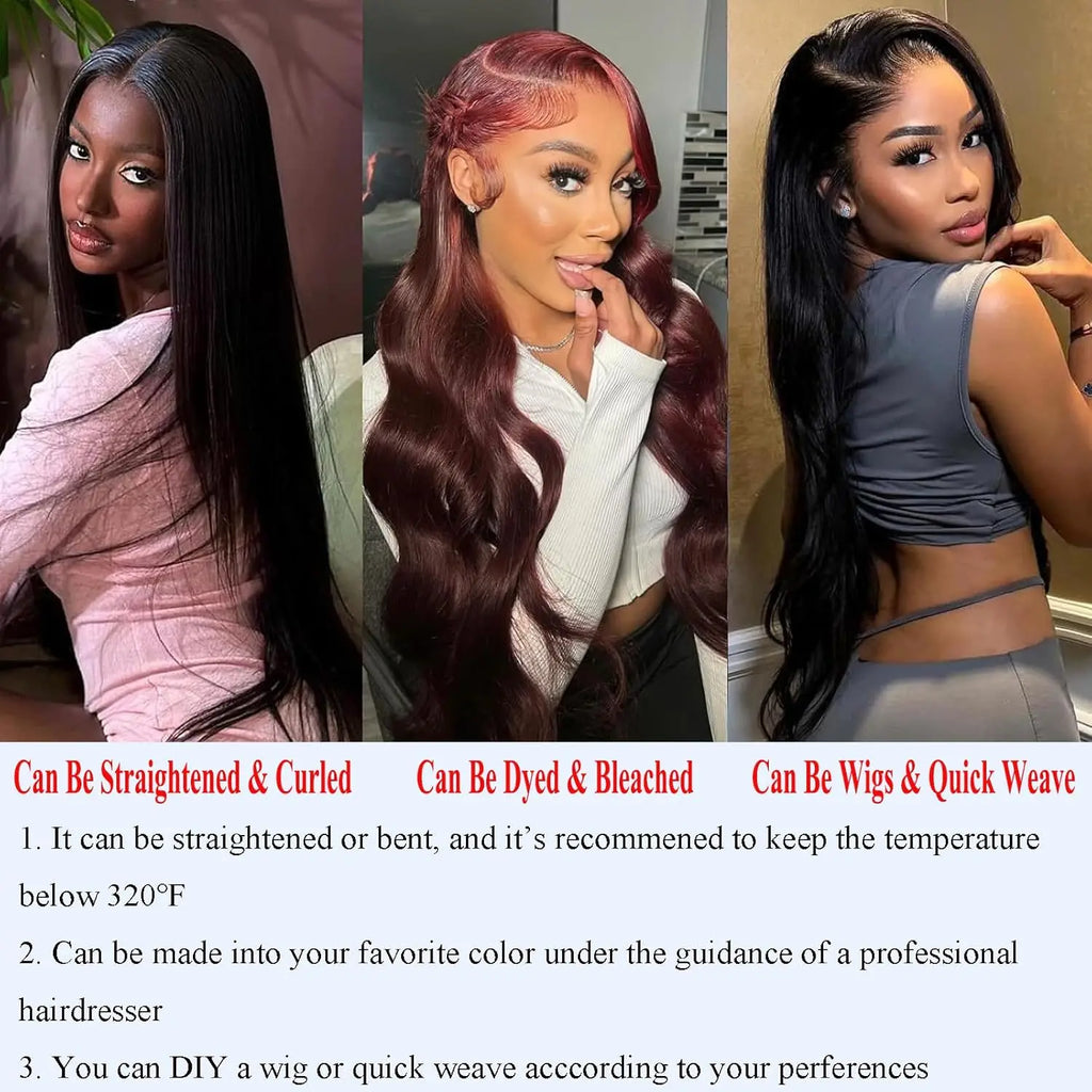 16A Brazilian Body Wave Bundles With 4x4 Lace Closure Human Hair 30 40 Inch 100% Raw Unprocessed Human Hair Extensions Bundles