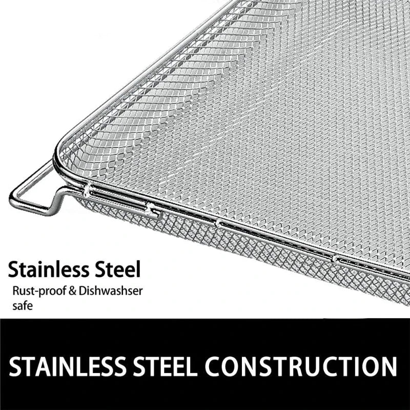 304 Stainless Steel Air Fryer Replacement Roasting Basket Baking Net for Ninja Foodi SP100/SP101B1/SP300/DT200 Oven Accessories