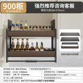Kitchen renovation, hanging cabinet lift and pull basket, cabinet up and down buffer, door-opening seasoning rack, seasoning pul