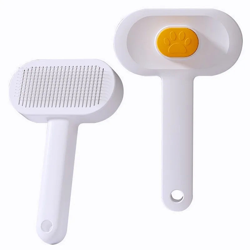 Dog Brush Automatic Pet Hair Remover Self Cleaning Cat Brush One Button Dog Grooming Brushes Massage Cat Comb Pet Accessories