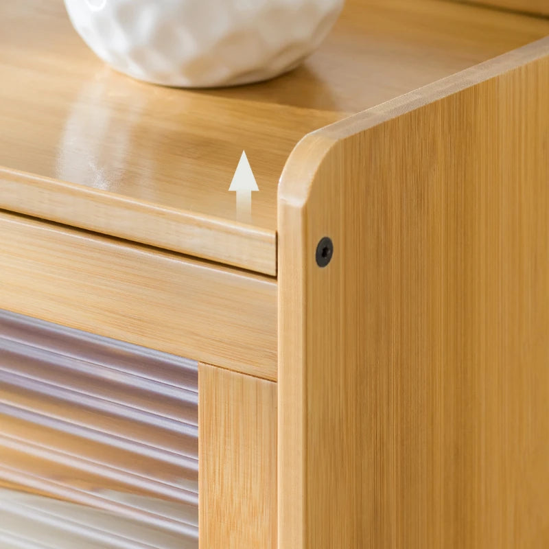 Wood Bathroom Countertop Cabinet for Kitchen Window Doors Multipurpose Storage for Spice Jars and Vanity Beauty