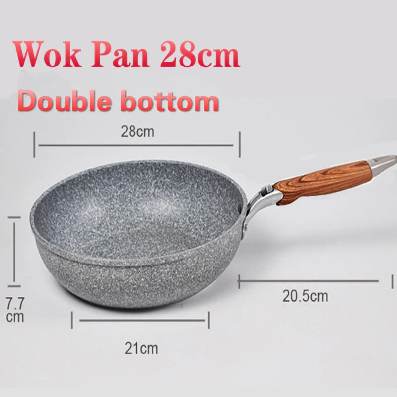 Non-Stick Pan Frying Pan Wok Pan Home Steak Skillet Pancake induction cooker gas stove special Saucepan Nonstick Pan Durable