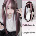 Synthetic Wig Long Straight Layered Wig Brown 26 Inch Wig With Bangs Daily Women Party Cosplay Wig Fashion Heat Resistant Wig