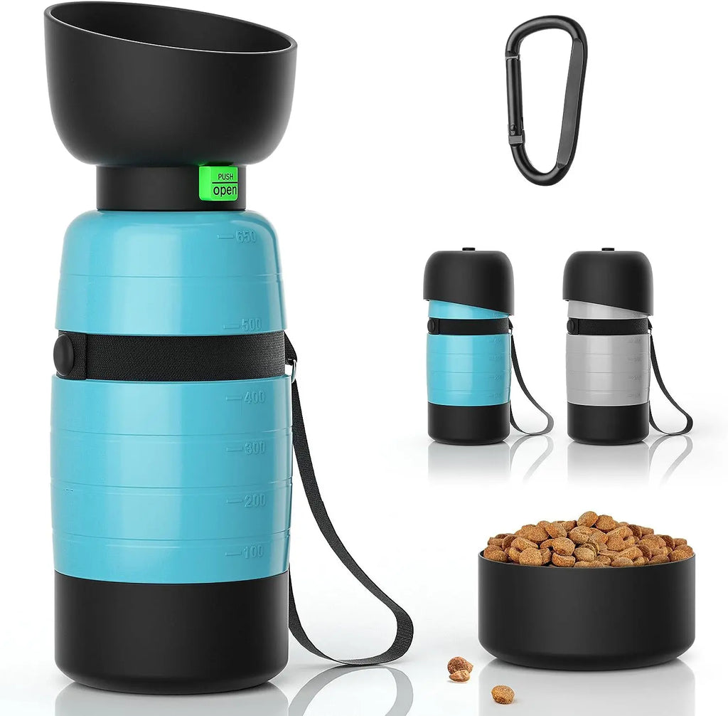 Upgraded Dog Water Bottles, Portable, Accompanying Pet Water Cup for Going Out, Outdoor Water Cup, Food Travel Bowls, 650ml
