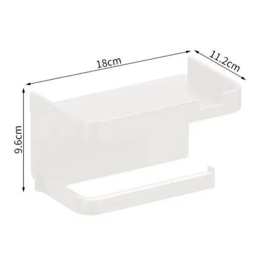 Stainless Steel Silver / Black Paper Towel Wipe Hanging Rack Can Store Cling Film Wipes Roll Paper Rack For The Kitchen Bathroom