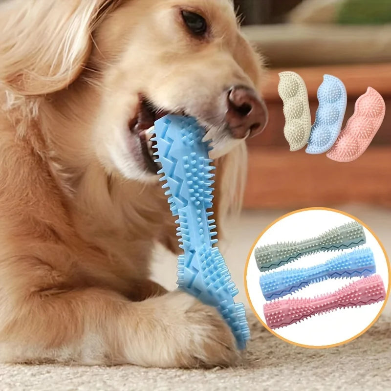 Durable Dog Chew Stick Toothbrush Soft Pet Toy Teeth Cleaning Massage Bite Resistant Puppy Dental Care Non-Toxic Chew Toy