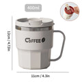 400/480ml 304 Stainless Steel Thermal Bottle Tumbler Portable Double-layer Insulated Coffee Mug Cold And Hot Water Cup With Lid