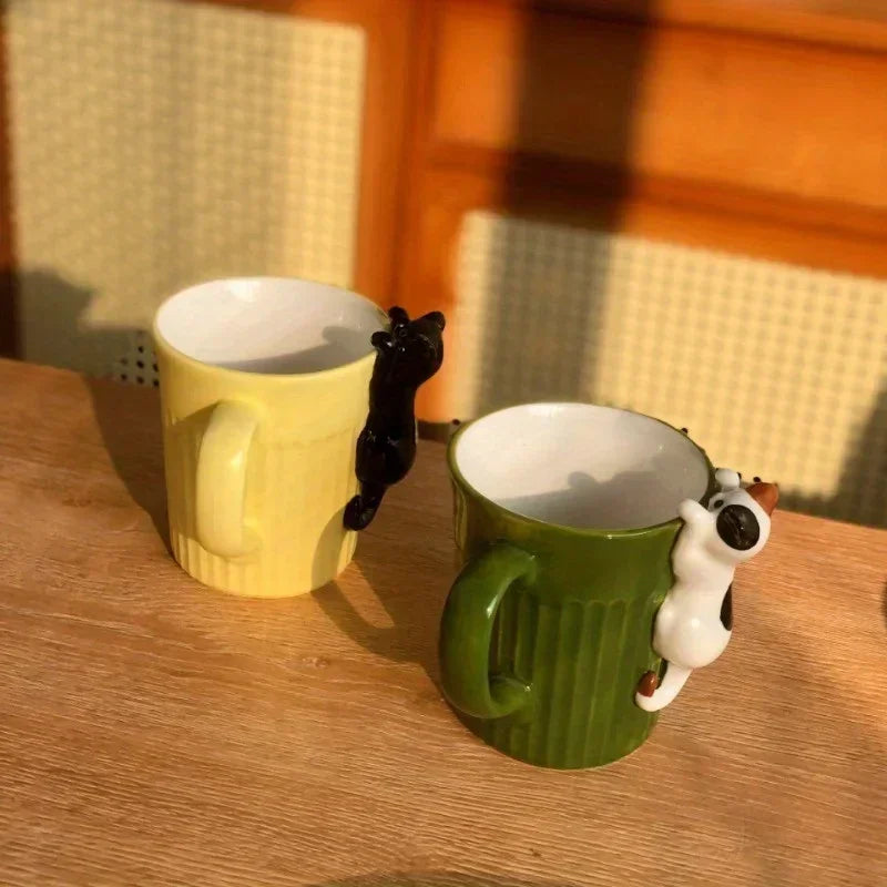 Lovely Cat Mug –Cute Ceramic Coffee Cup With Cat Design For Animal Lovers Cup For Hotel/Restaurant/Office for restaurants/cafes