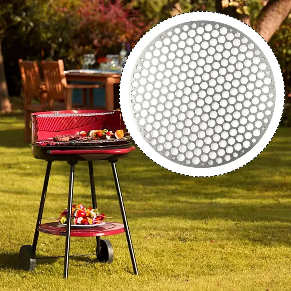 18-30cm Stainless-Steel Barbecue Net Round Metal BBQ Mesh Grate Grid Camping Picnic Food Rack BBQ Grill Kitchen Tool-Accessories