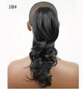 12 inch  Curly Messy Wavy Clip In Pony Tail Hair Extension Claw Clip Fluffy Short Curly Fake Hair Extensions Synthetic Claw Pony