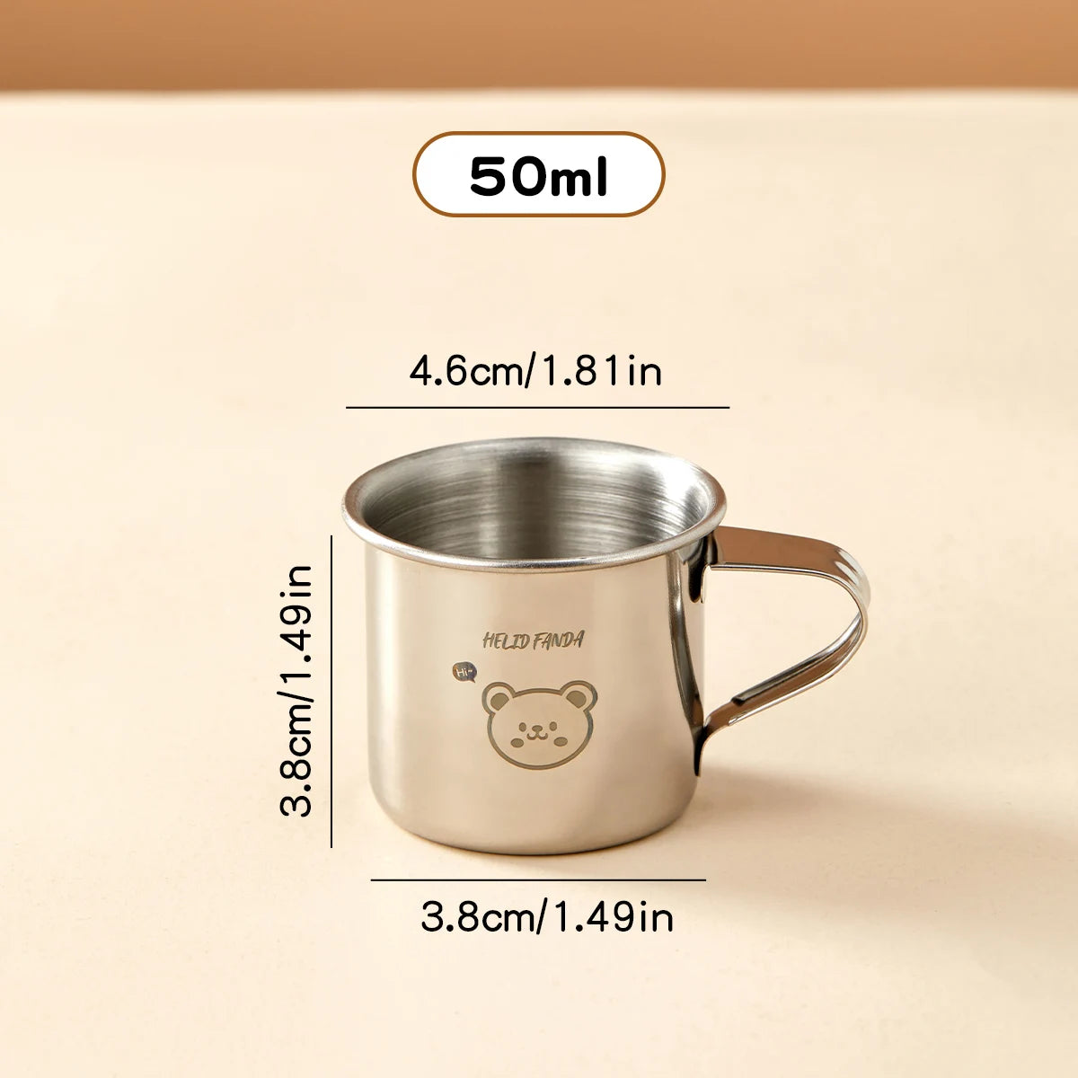 WORTHBUY 304 Stainless Steel Drinking Cup With Handle Durable Tumbler Anti Scalding Mini Cute Water Cup For Kids Drinkware ﻿