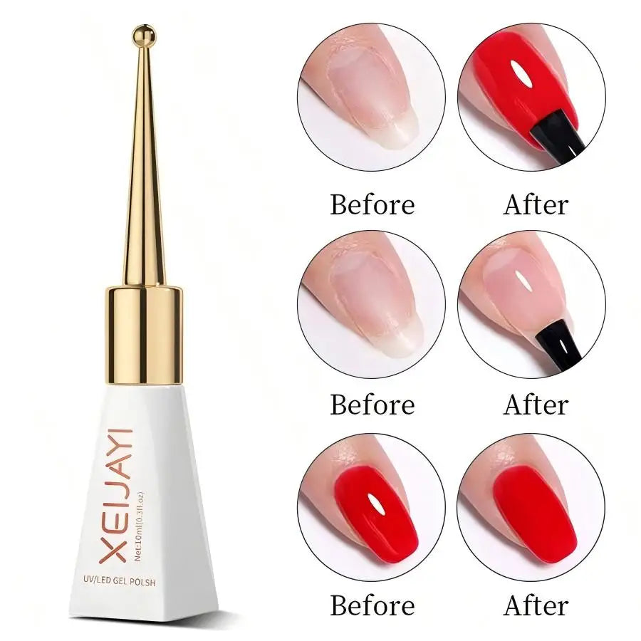 XEIJAYI 1pc UV LED Nail Reinforcement Gel, Strong Stickiness Builder Gel for Nail Strengthening & Construction. Self-Leveling