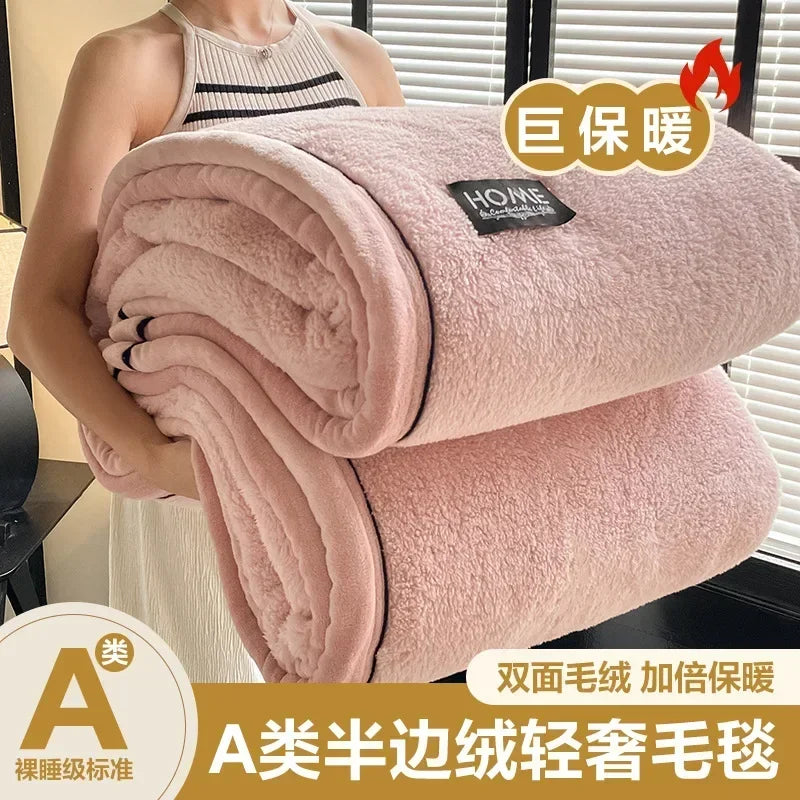 Luxury Checkerboard Sherpa Fleece Blanket, Thick Warm Soft Plush Throw Blanket, Cozy Decorative Blanket for Sofa Bed Couch
