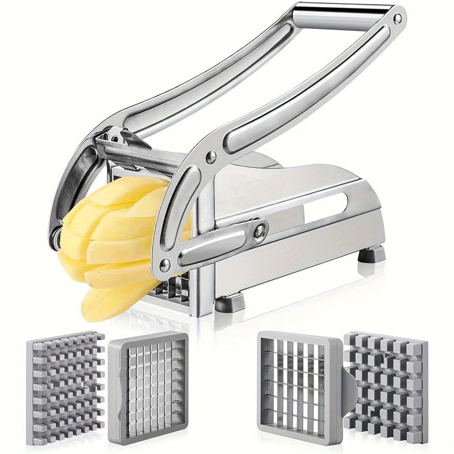 1pc stainless steel cutting machine vegetable cutting machine potato slicer french fry cutting machine,  food chopper