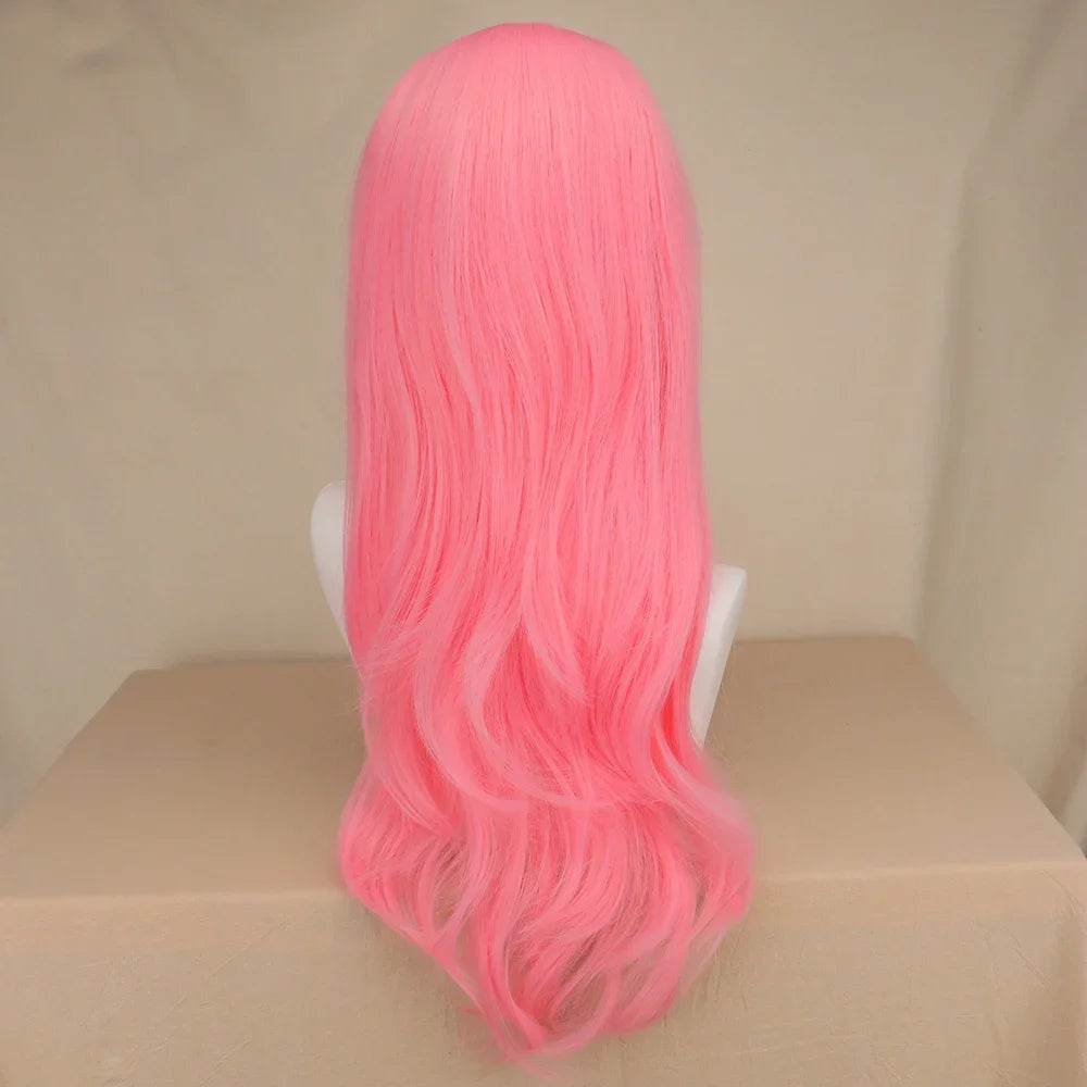 Anime Fluttershy Cosplay Synthetic Wig Long Curly Wave Hair Pink Wig Cosplay Cosplay Wigs Heat Resistant Wigs Hair