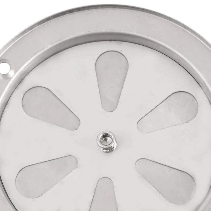 95/125mm Adjustable Air Vent Grille Round Ducting Ventilation Grilles Cover Stainless Steel BBQ Grill Smoker Exhaust Vent Stove