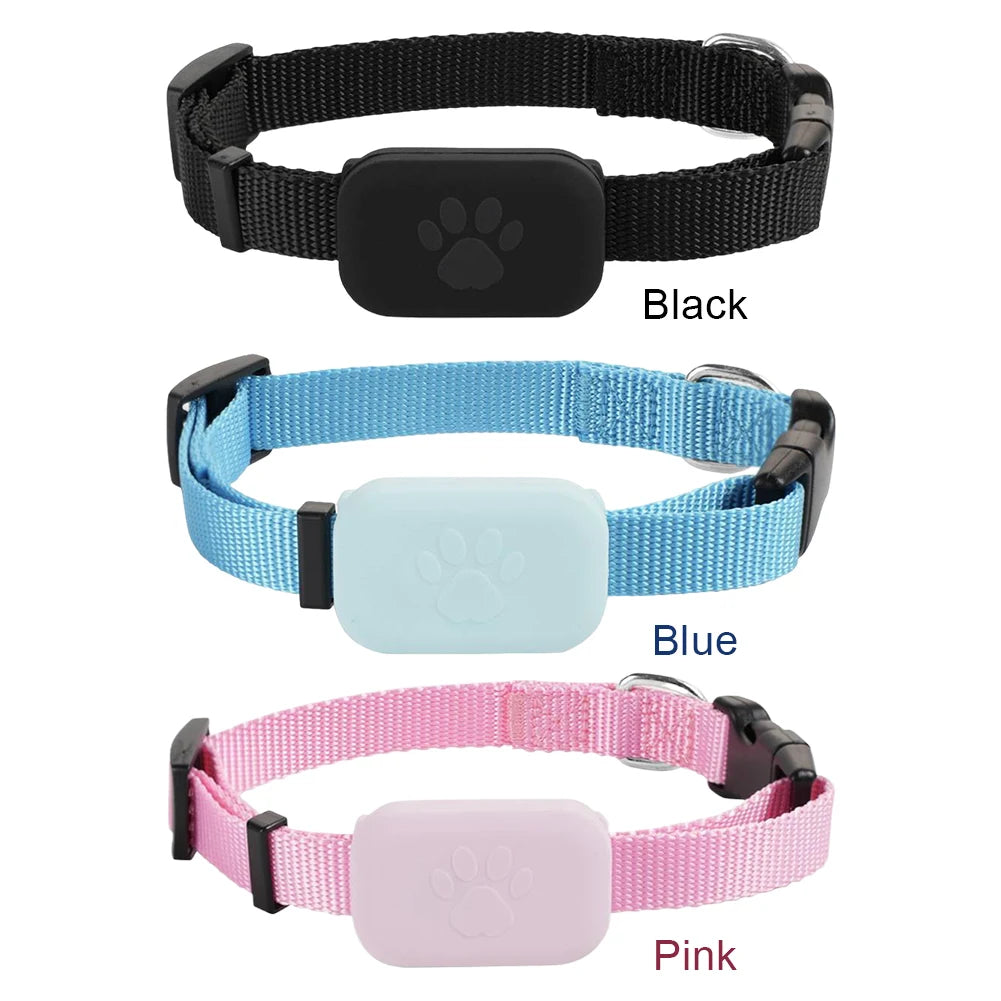 Pet GPS Tracker with Adjustable Collar Dog Tracker Smart Pet Locator Cat Tracker for Dogs and Cats