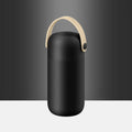 150ml Mini Stainless Steel Thermos Cup Double Wall with Leather Handle Pocket Bottle Leakproof Unbreakable Thermoses Coffee Mug