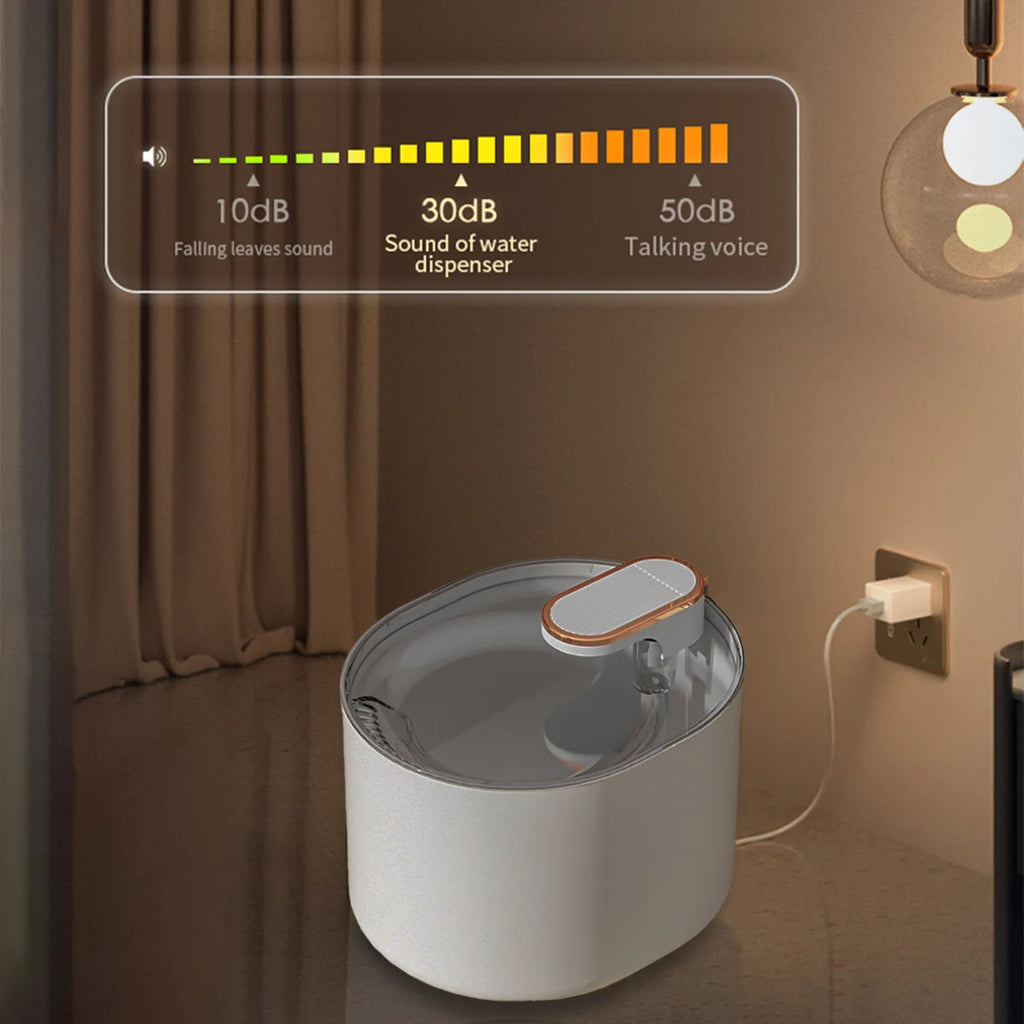 Pet Fully Automatic Water Fountain USB Ultra Silent Intelligent Pump Sensor Filter 3L Cat Large Capacity Water Dispenser