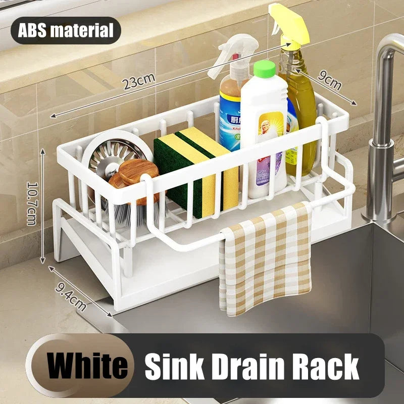 Sink Drain Sponge Holder Sink Basket Brush Holder Dishcloth Hanger Soap Sink Stopper Kitchen Sponge