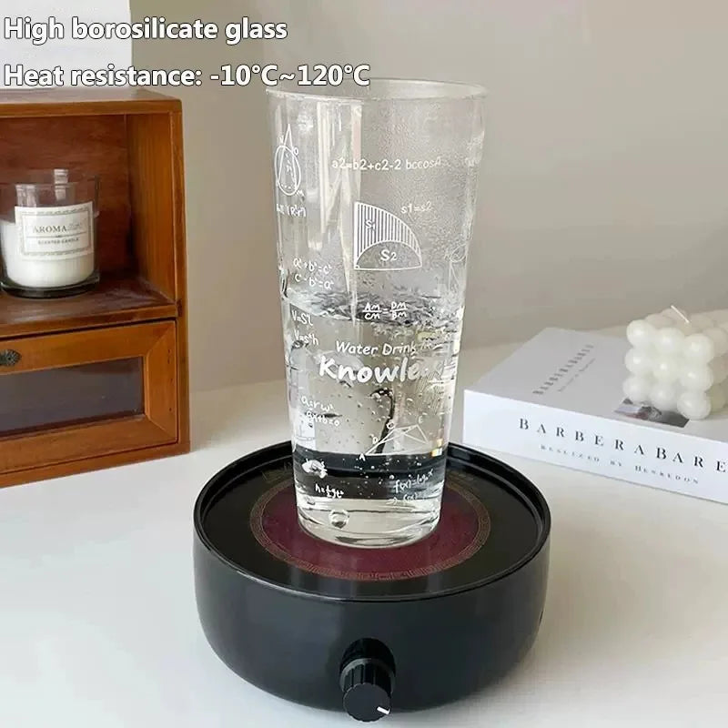 1000ML Glass Water Cup Large Capacity Temperature Resistant Drinking Cup For Girls With Lid and Straw Milk Juice Coffee Mug