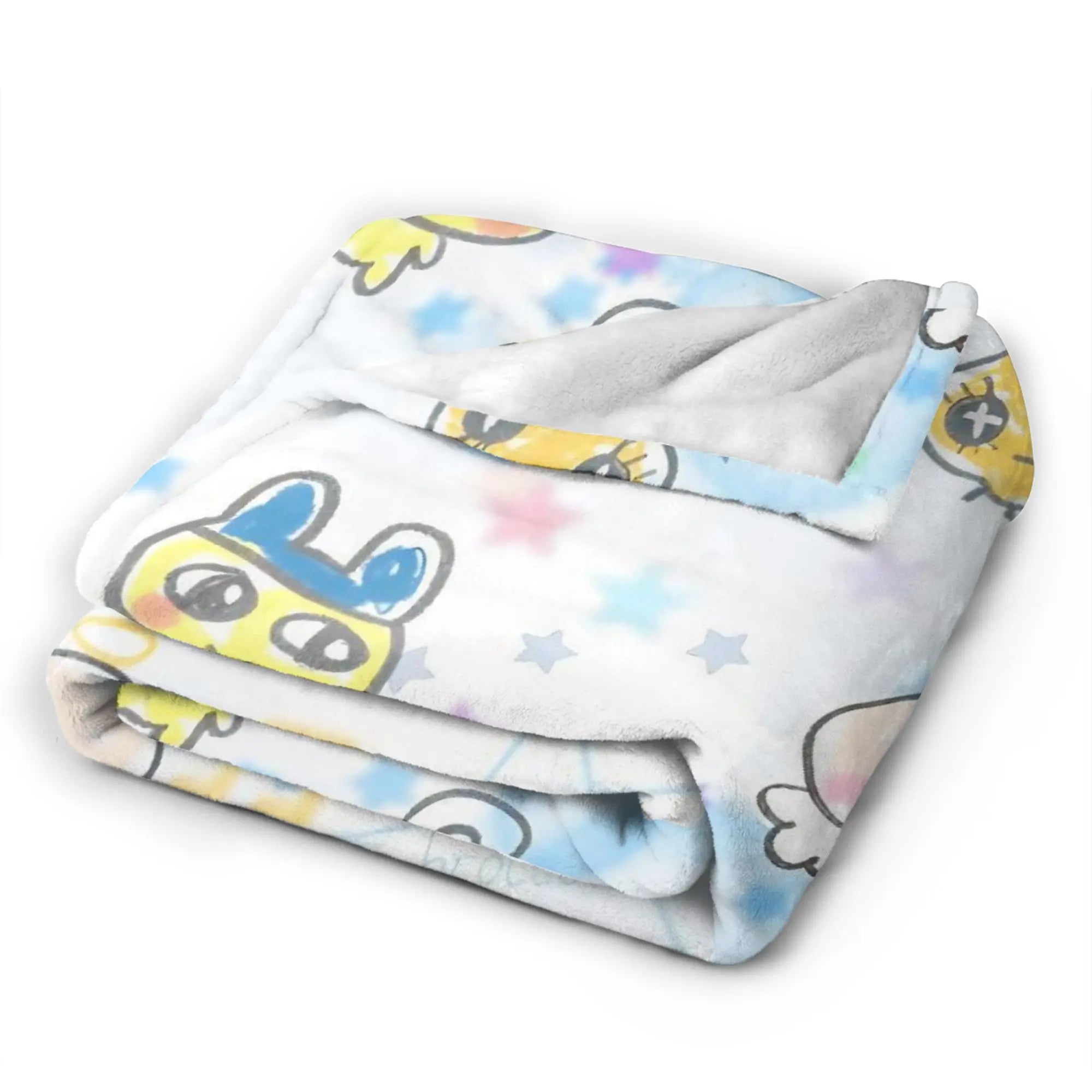 Tamagotchis Mametchi   Flannel Blanket Spring  Soft Bedding Throws for Girls Boys Couch Chair Print Bedspread Sofa Bed Cover