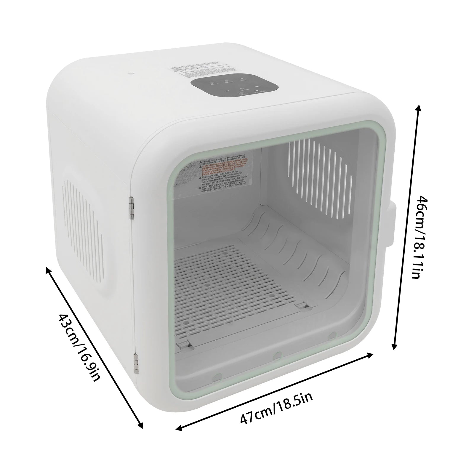 62L Automatic Pet Dryer Box Puppy Drying Machine Smart Pet Grooming Hairdryer Intelligent Temperature Control for Dogs Cats