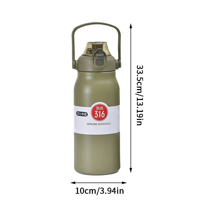 1700mL Portable Vacuum Mug Thermos Insulated Cup Tumble Large Capacity Thermal Thermo Water Bottle Stainless Steel Thermo Bottle