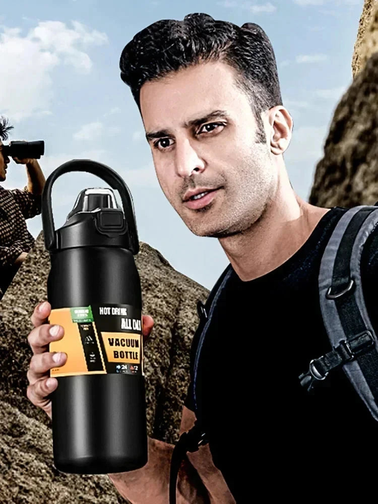 Large-capacity insulated cup - 304 stainless steel - Leisure and sports travel bag - Insulated cup