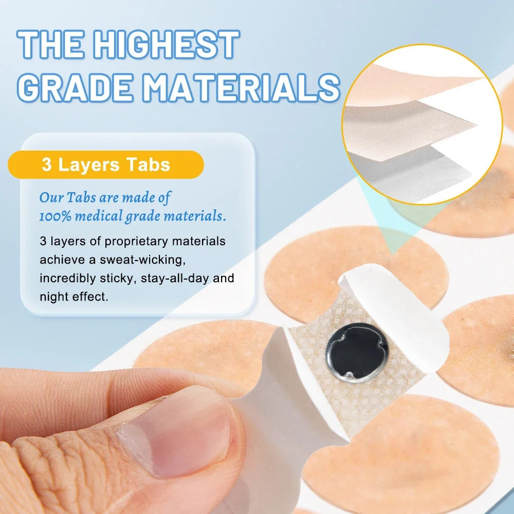 Nose Breath Patch Magnetic Nose Breathing Patches Nasal Strips Increase Air Improve Sleep Reduce Snoring Tools100pcs