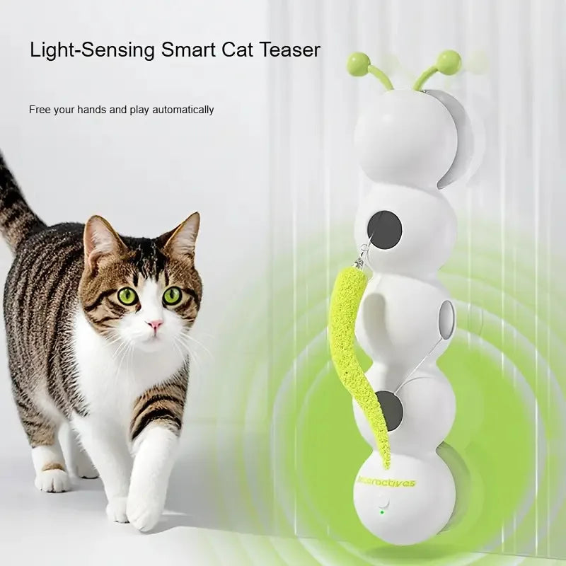 Automatic Sensor Cat Toy，USBCharging，Suitable for all cat breeds，Relieve Boredom，Exercise Pet Companion