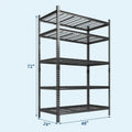 Garage Shelving - 2200 LBS Extremely Sturdy, Adjustable Metal Shelving, Heavy Duty 5 Tier Storage Shelves for Warehouse Workshop