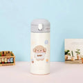 380ml Stainless Steel Thermos Vacuum Flask Creative Straw Cup Cute Thermal Insulation Water Bottle Practical Gift About