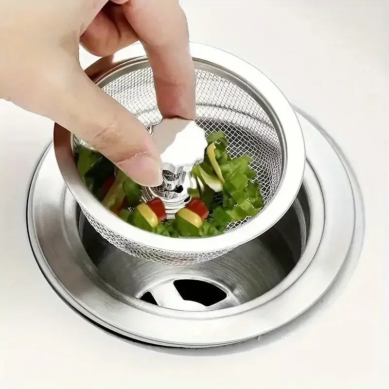 Stainless Steel Kitchen Bathroom Sink Floor Drain Mesh Strainer Hair Waste Filter Drain Basket Hole Filter for Sewer