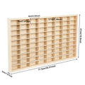 80 Grids for Hot Wheels Diecast Car Matchbox 1/64 Wood Display Shelf Toy Storage